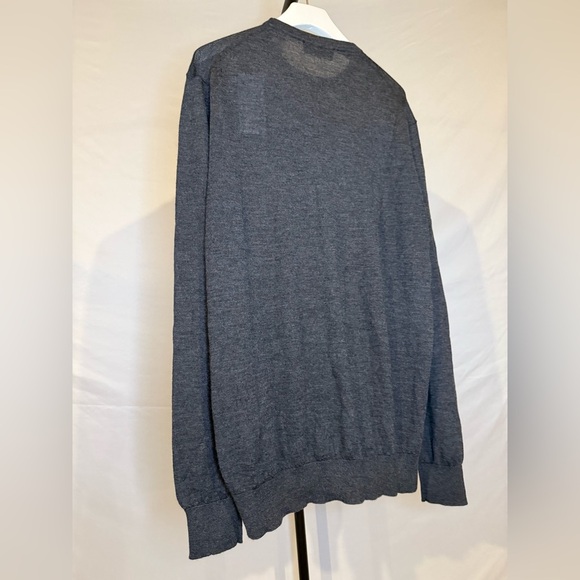 Piombo Men’s Small 100% Cashmere Charcoal Grey Lightweight Sweater - Picture 2 of 3